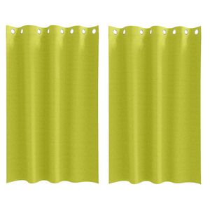 vidaXL Tende Blackout con Anelli 2 pcs Verde 175 x 140 cm Poliestere