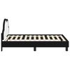 vidaXL Struttura letto bambini con testata Nero 80 x 160 cm PU