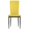 vidaXL Sedie da Pranzo 4 pz Giallo Senape in Velluto