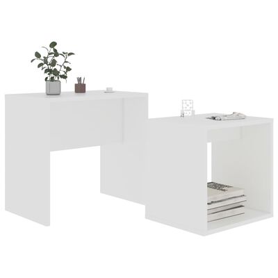 vidaXL Tavolino da Salotto Bianco 48x30x45 cm in Legno Multistrato