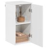 vidaXL Mobile da Bagno con porta Bianco Lucido 30 x 31,5 x 61 cm