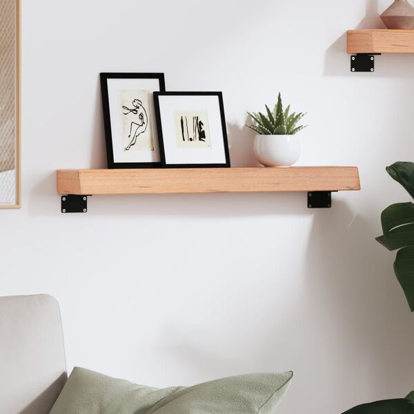 vidaXL Ripiano Muro Marrone Chiaro 60x10x6 cm Massello Rovere Trattato