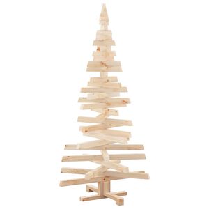 vidaXL Alberi di Natale Naturale 150 cm Legno di pino massello