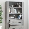 vidaXL Credenza Grigio Sonoma in Legno Multistrato
