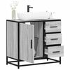 vidaXL Mobile Lavabo Bagno Grigio Sonoma 65x33x60 cm Legno Multistrato