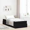 vidaXL Struttura letto con materasso con materasso 2 pcs Nero Velluto