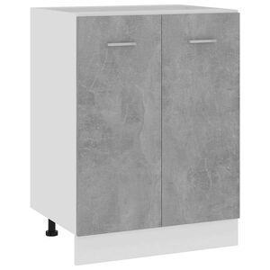vidaXL Armadio Inferiore &ldquo;Lyon&rdquo; Grigio Cemento 60x46x81,5cm