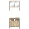vidaXL Set di mobili per il bagno 2 pcs Marrone 60 x 30 x 60 cm