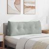 vidaXL Cuscino per Schiena Grigio chiaro 120 x 24 x 50 cm Velluto