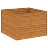 vidaXL Fioriera Rialzata da Giardino 100x100x69 cm in Acciaio Corten