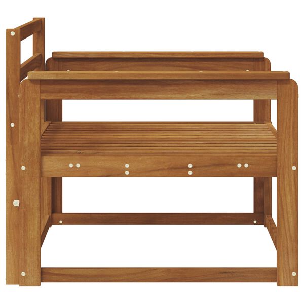 vidaXL Divano centrale per esterno Legno di Acacia Massello Naturale