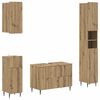 vidaXL Set di Mobili da Bagno da 4 Pezzi ZWOLLE Rovere Artigianale