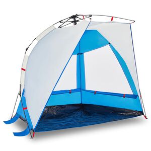 vidaXL Tenda da Spiaggia 2Persone Azzurro Rilascio Rapido Impermeabile