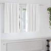 vidaXL Tende Blackout con Anelli 2 pcs Bianco brillante 140 x 140 cm