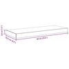 vidaXL Scaffali a Parete 4 pz Grigi 60x23,5x3,8 cm in MDF