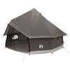 vidaXL Tenda Tipi 6 persona Marrone Grigio Poliestere e Acciaio