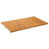 vidaXL Tappeto da bagno Marrone 80 x 50 cm Legno di Acacia Massello