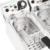 vidaXL Friggitrice Elettrica Doppia in Acciaio Inossidabile 12L 4000W