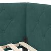 vidaXL Cornice del letto ad angolo Verde Scuro 80 x 200 cm Velluto
