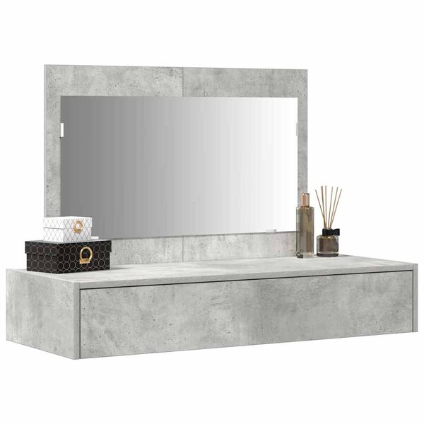 vidaXL Tavolo da Trucco Grigio 100 x 40 x 70 cm Legno multistrato
