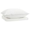 vidaXL Set di piumoni in piume d&rsquo;oca al 90% FULDA 2 pz 150 x 200 cm