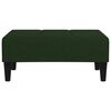 vidaXL Poggiapiedi Verde Scuro 78x56x32 cm in Velluto