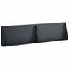 vidaXL Muro di contenimento 2 pz 80 x 12 x 50 cm Acciaio Antracite