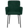 vidaXL Sedie da Pranzo 2 pz Verde Scuro in Velluto