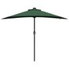 vidaXL Ombrello da giardino Verde 294 x 150 x 223 cm