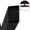 vidaXL Gambe per tavolo da pranzo a forma di X 3 pz nere 80x(72-73) cm in acciaio