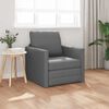 vidaXL Divano letto 60cm Grigio scuro Tessuto