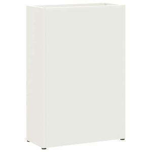 vidaXL Supporto per Ombrellone Bianco 28 x 12 x 41 cm Acciaio