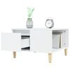 vidaXL Tavolino da Salotto Bianco 55x55x36,5 cm in Legno Multistrato