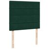 vidaXL Giroletto a Molle con Materasso Verde Scuro 120x190 cm Velluto