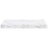 vidaXL Scaffale da parete 2 pcs Marmo Bianco 50 x 23,5 x 4 cm