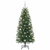 vidaXL Albero di Natale artificiale con 150 LED Verde 150 cm PE e PVC