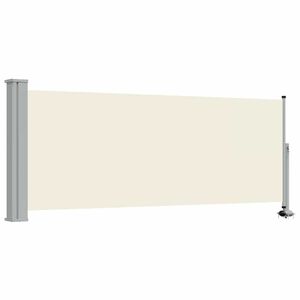 vidaXL Tenda da Sole Laterale Retrattile 100 x 300 cm Crema