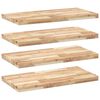 vidaXL Mensole da Parete 4 pz 60x40x4 cm Legno Acacia Non Trattato