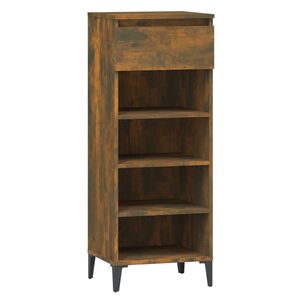 vidaXL Scarpiera Rovere Fumo 40x36x105 cm in Legno Multistrato