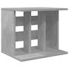 vidaXL Storage per dischi in vinile Grigio Cemento 42 x 33 x 36 cm