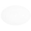 vidaXL Lavello in Ceramica di Lusso Bianco Ovale 40 x 33 cm