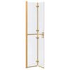 vidaXL Parete doccia Walk-in Oro e trasparente 70 x 190 cm