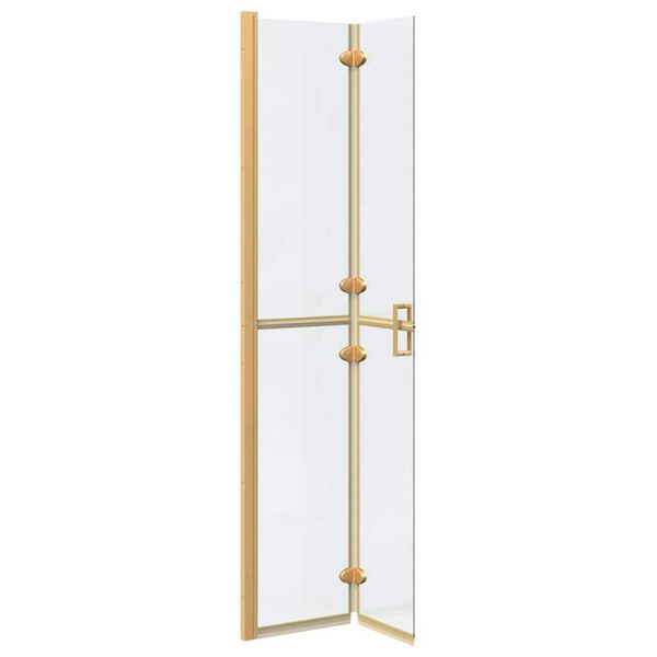 vidaXL Parete doccia Walk-in Oro e trasparente 70 x 190 cm
