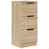 vidaXL Credenza Rovere Sonoma 30x30x70 cm in Legno Multistrato