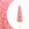 vidaXL Albero di Natale artificiale slim con pallina 120 cm 150 LED
