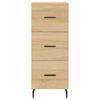 vidaXL Credenza Rovere Sonoma 34,5x34x180 cm in Legno Multistrato