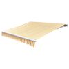 vidaXL Tendone Parasole in Tela Arancione e Bianco 3,5x2,5 m