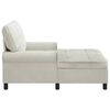 vidaXL Chaise Lounge con cuscino Crema 91 x 157 x 91 cm Velluto