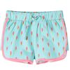 Pantaloncini per Bambini con Coulisse Menta Chiaro 140
