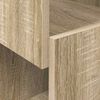 vidaXL Mobile angolare Rovere Sonoma 30,5x30x65cm Legno multistrato